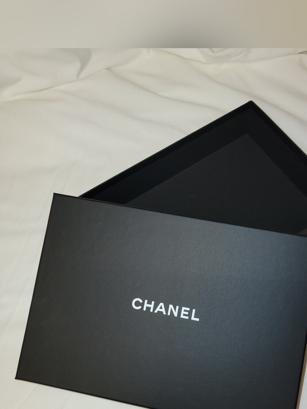 Empty Chanel Black Matte Box